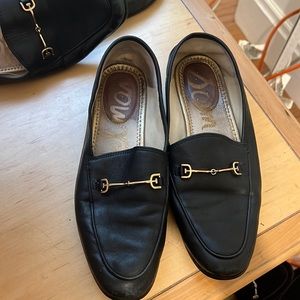 Black loafers